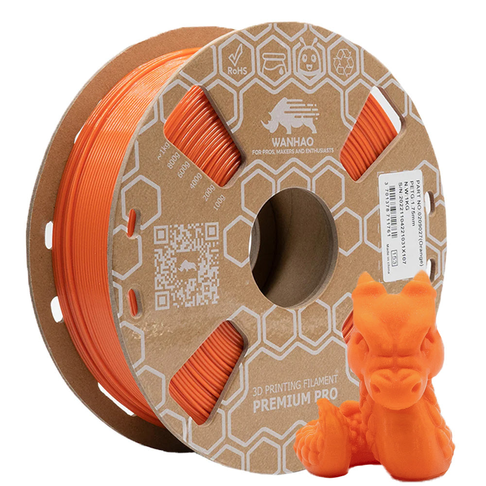 Filament PETG Premium ORANGE - 1kg / 1.75mm