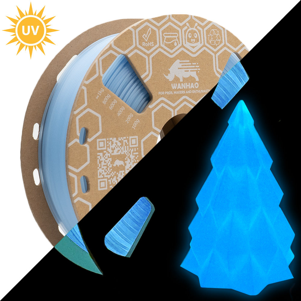 Filament PLA Premium BLEU PHOSPHORESCENT - 1kg / 1.75mm
