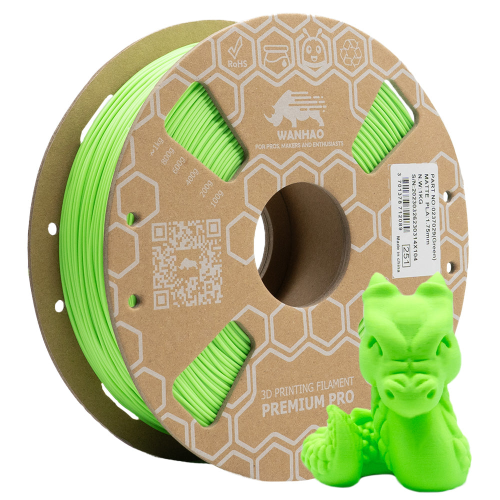 Filament PLA Premium Matte VERT - 0,5-1kg / 1.75mm