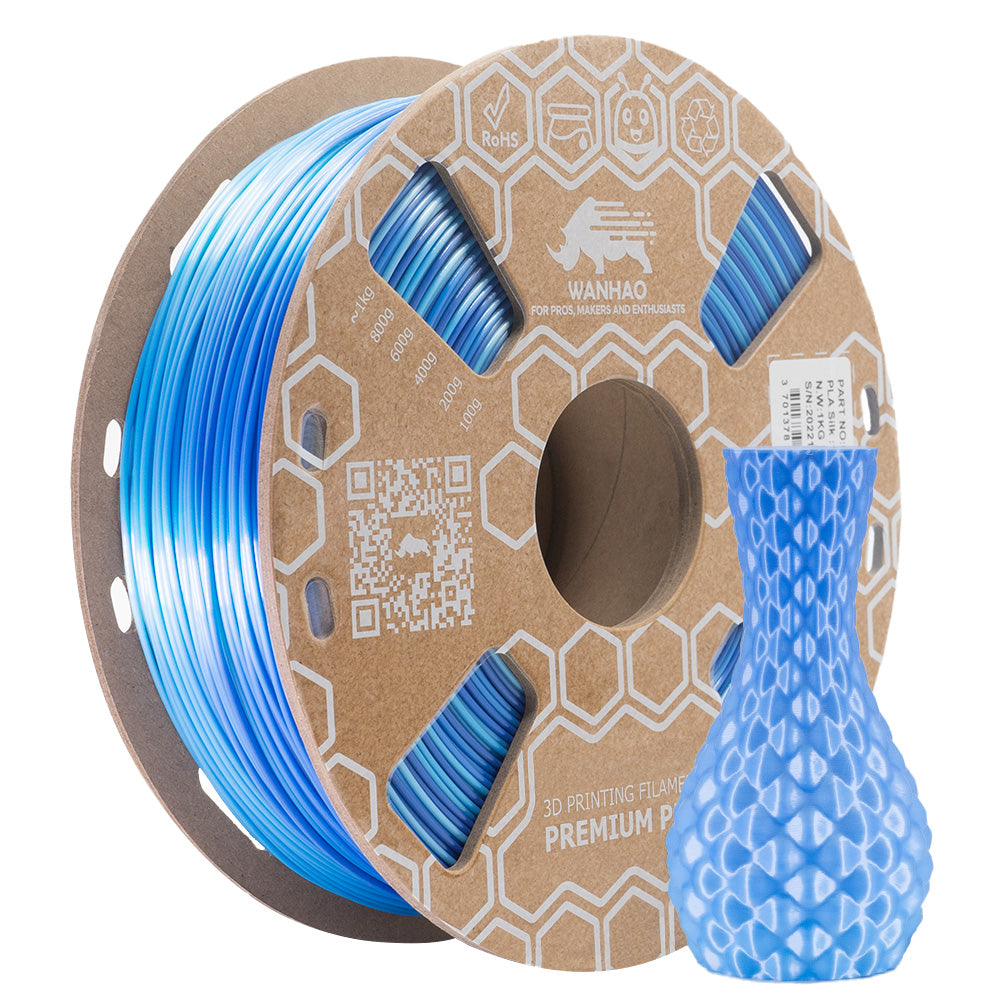 MEGA PACK 2 Bobines  - PLA Silk Multicolore Feu / PLA Silk Multicolore Ice 1kg x 2