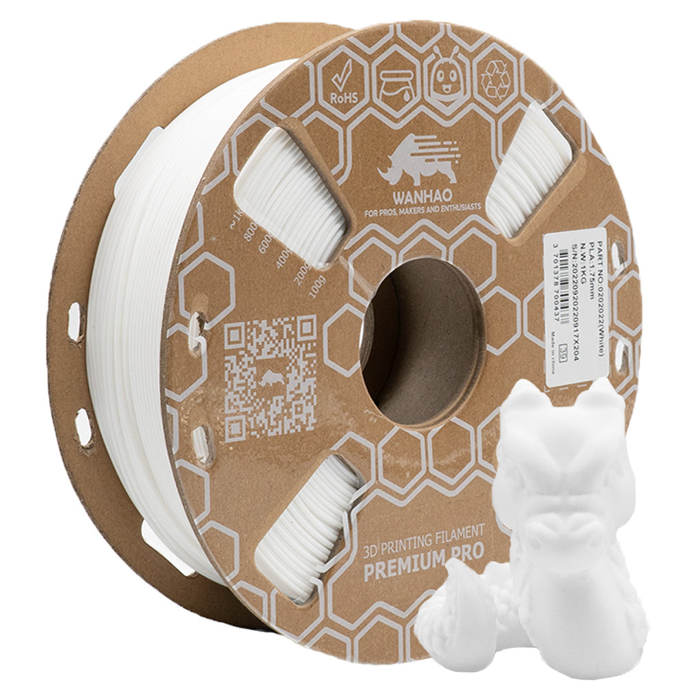 Filament PLA Premium BLANC NEIGE - 1kg-2kg-5kg / 1.75mm