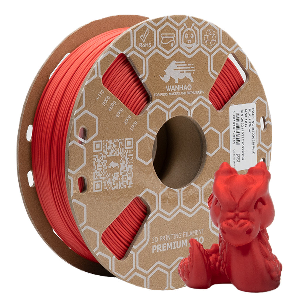 1 filament PLA rouge couleur pour imprimante 3D, filament 1,75 MM