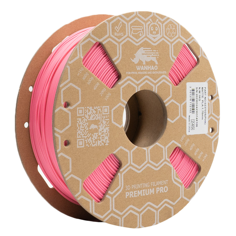 Filament PLA PREMIUM MATTE ROSE 0.5Kg/1Kg 1.75mm