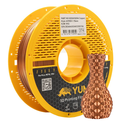 Filament PLA Premium Hyper Vitesse Silk Cuivre AMS-ROLL - 1kg / 1.75mm