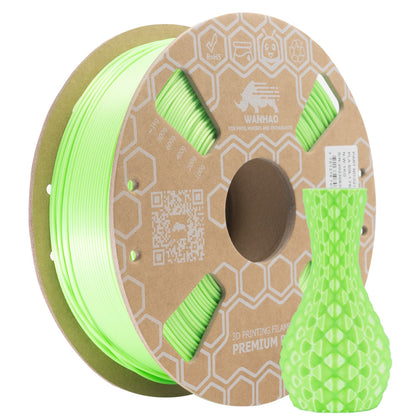 Filament PLA Premium Silk VERT NUCLEAIRE - 1kg / 1.75mm