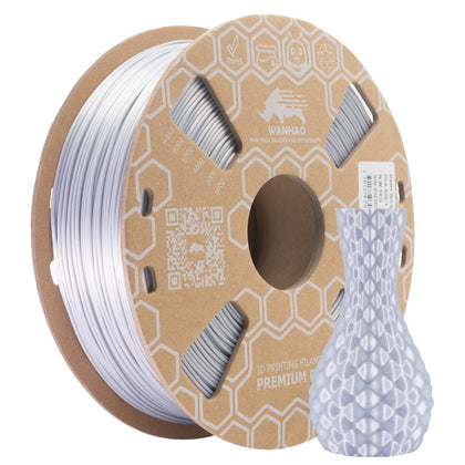 Filament PLA Premium Silk GRIS ARGENT - 1kg / 1.75mm