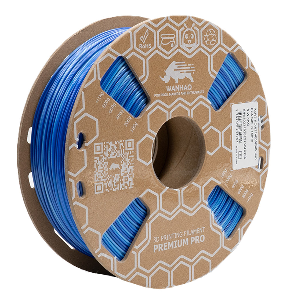 Filament PLA Silk MULTICOULEUR ICE WATER Premium - 1.75mm, 1 Kg