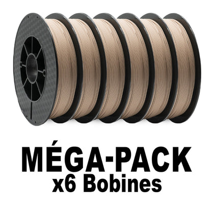 MEGA PACK - PLA Premium BOIS Wood - 6 x 500g / 1.75mm